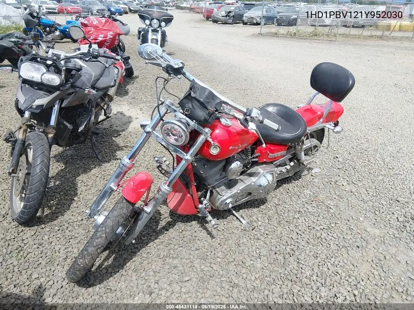 2001 Harley-Davidson Fxdwg2 VIN: 1HD1PBV121Y952030 Lot: 45431114