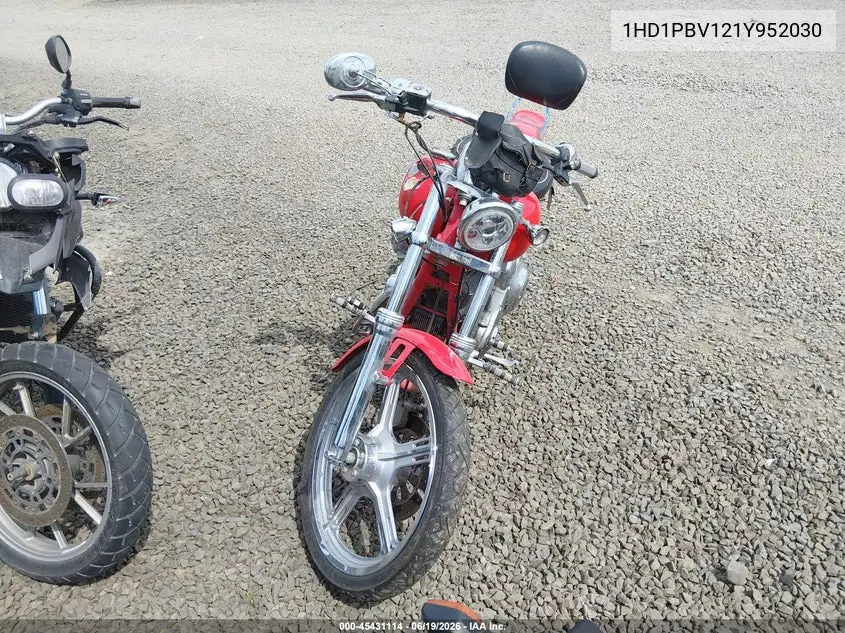 2001 Harley-Davidson Fxdwg2 VIN: 1HD1PBV121Y952030 Lot: 45431114