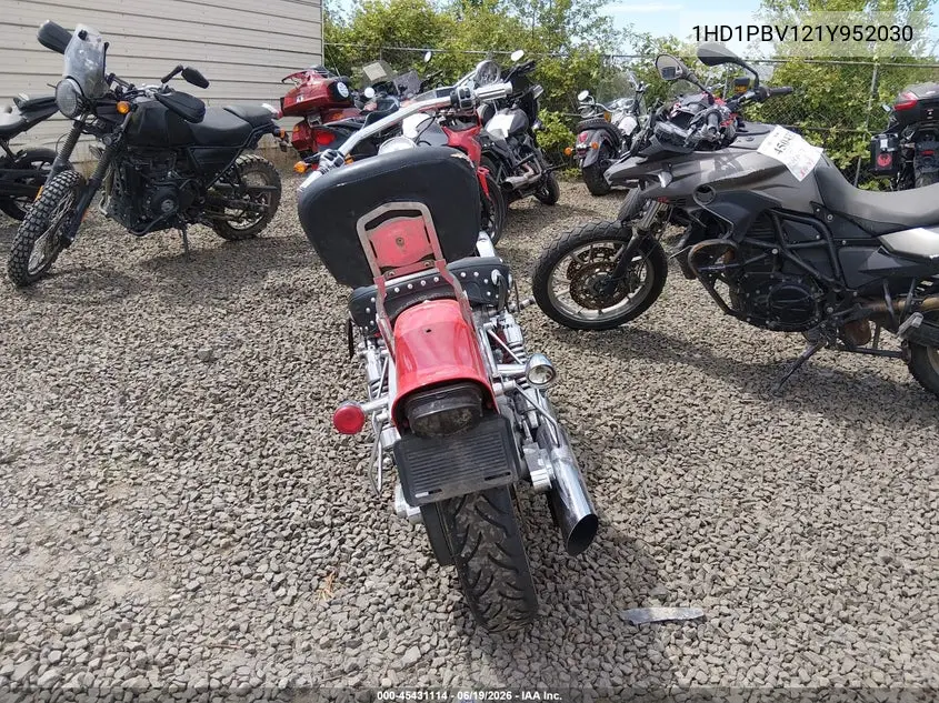 2001 Harley-Davidson Fxdwg2 VIN: 1HD1PBV121Y952030 Lot: 45431114