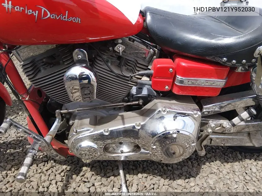 2001 Harley-Davidson Fxdwg2 VIN: 1HD1PBV121Y952030 Lot: 45431114