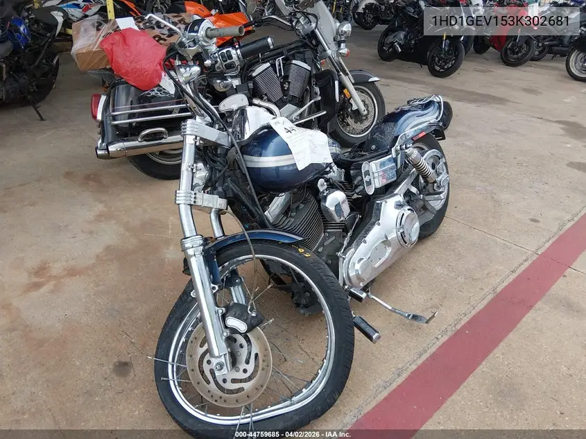 2003 Harley-Davidson Fxdwg VIN: 1HD1GEV153K302681 Lot: 44759685