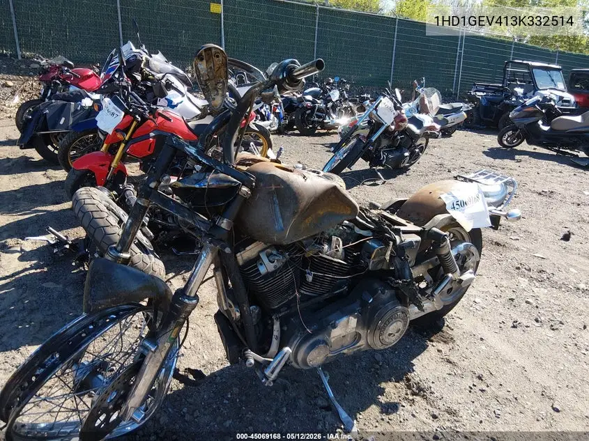2003 Harley-Davidson Fxdwg Anniversary VIN: 1HD1GEV413K332514 Lot: 45069168