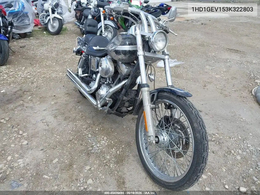 2003 Harley-Davidson Fxdwg VIN: 1HD1GEV153K322803 Lot: 45400494