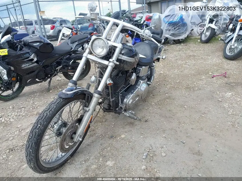 2003 Harley-Davidson Fxdwg VIN: 1HD1GEV153K322803 Lot: 45400494