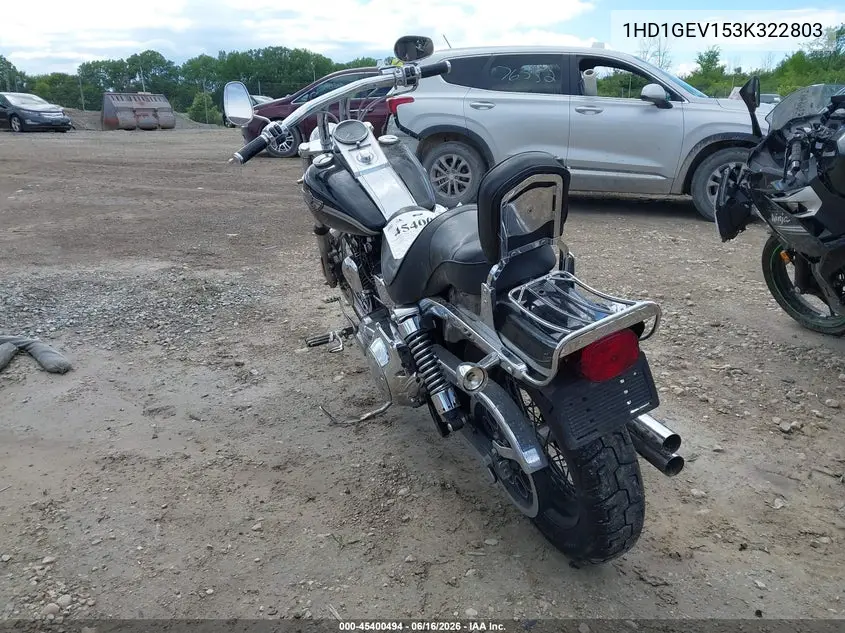2003 Harley-Davidson Fxdwg VIN: 1HD1GEV153K322803 Lot: 45400494