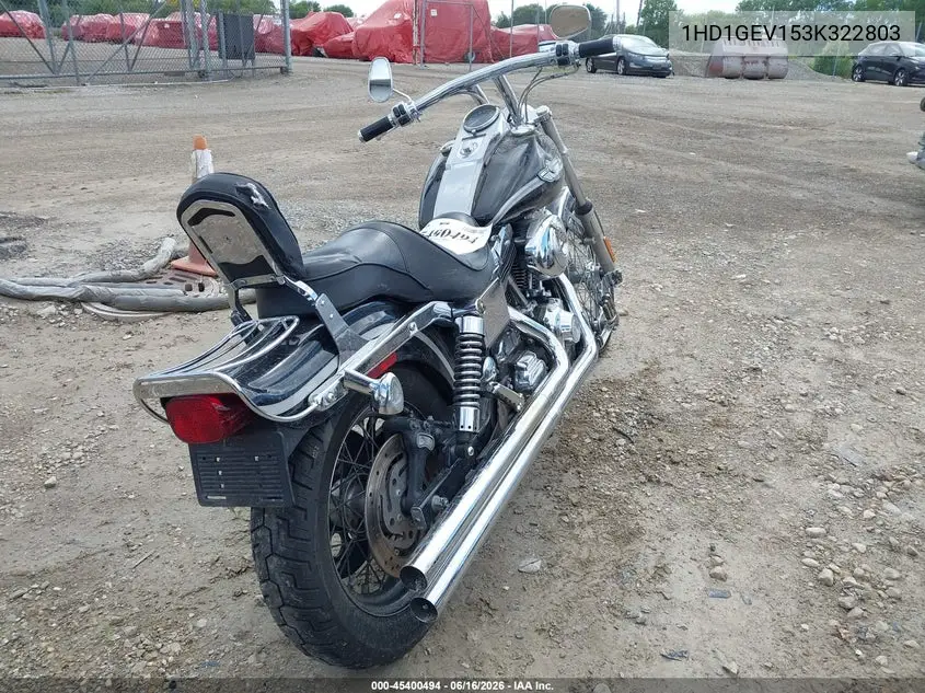 2003 Harley-Davidson Fxdwg VIN: 1HD1GEV153K322803 Lot: 45400494