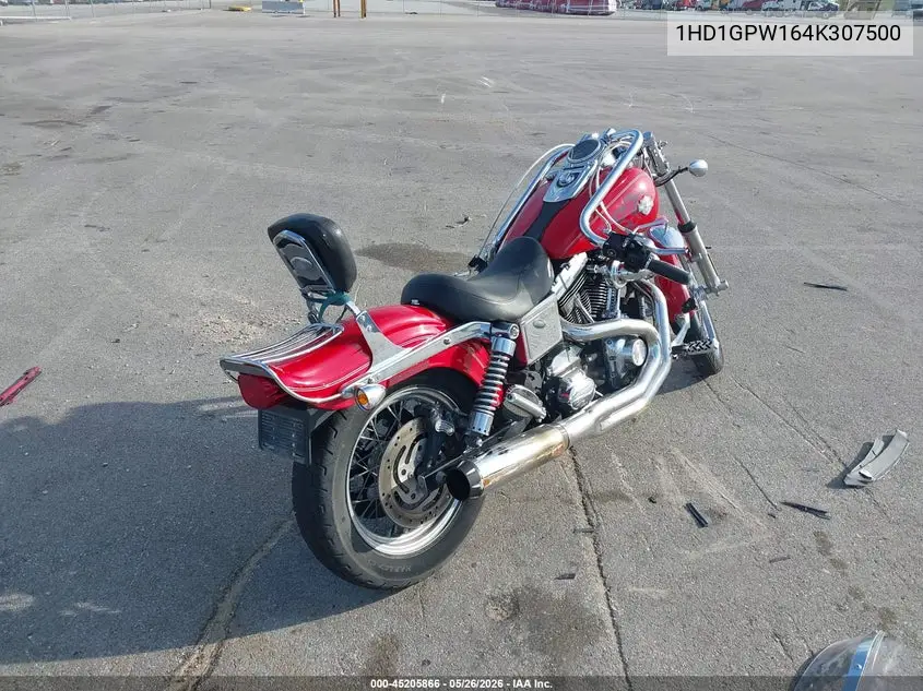 2004 Harley-Davidson Fxdwgi VIN: 1HD1GPW164K307500 Lot: 45205866