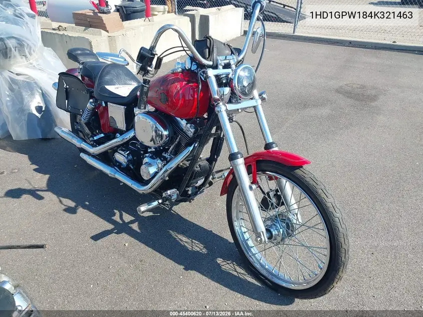 2004 Harley-Davidson Fxdwgi VIN: 1HD1GPW184K321463 Lot: 45400620