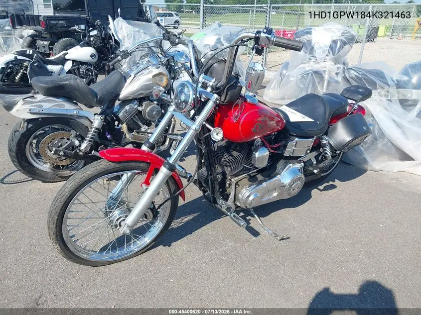 2004 Harley-Davidson Fxdwgi VIN: 1HD1GPW184K321463 Lot: 45400620
