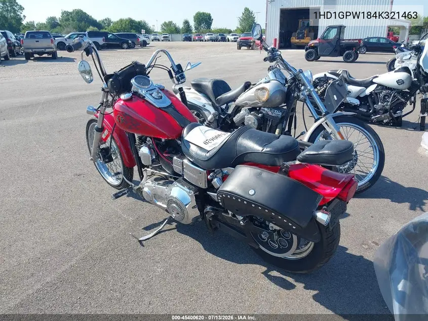 2004 Harley-Davidson Fxdwgi VIN: 1HD1GPW184K321463 Lot: 45400620
