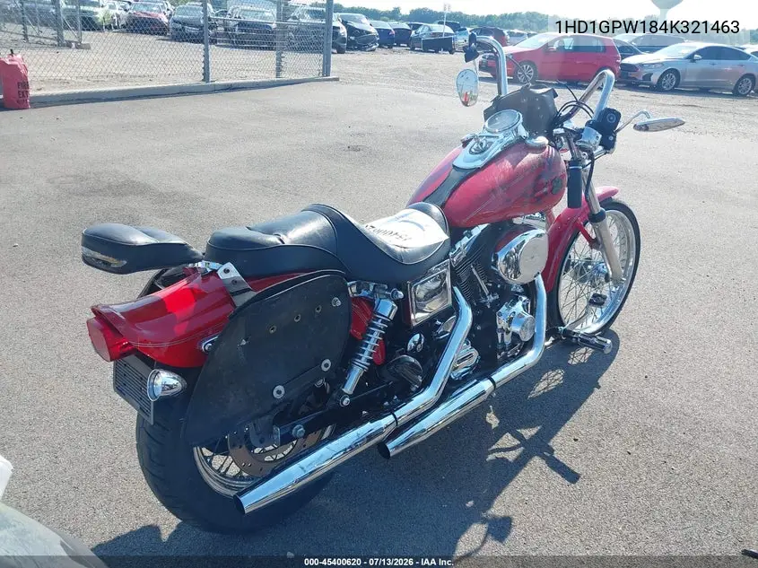 2004 Harley-Davidson Fxdwgi VIN: 1HD1GPW184K321463 Lot: 45400620
