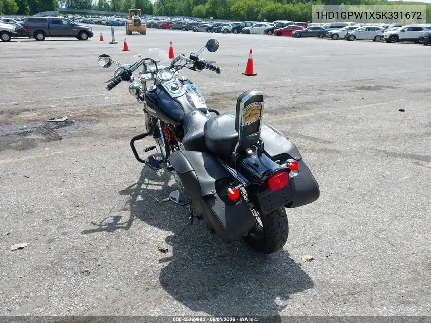2005 Harley-Davidson Fxdwgi VIN: 1HD1GPW1X5K331672 Lot: 45269983