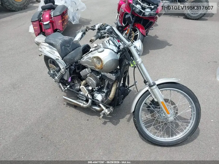 2005 Harley-Davidson Fxdwg VIN: 1HD1GEV195K317607 Lot: 45477297