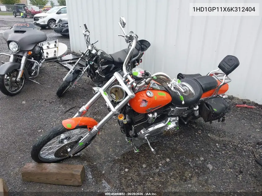 2006 Harley-Davidson Fxdwgi VIN: 1HD1GP11X6K312404 Lot: 45480652