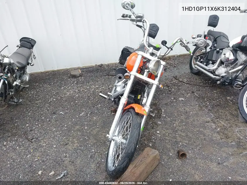 2006 Harley-Davidson Fxdwgi VIN: 1HD1GP11X6K312404 Lot: 45480652