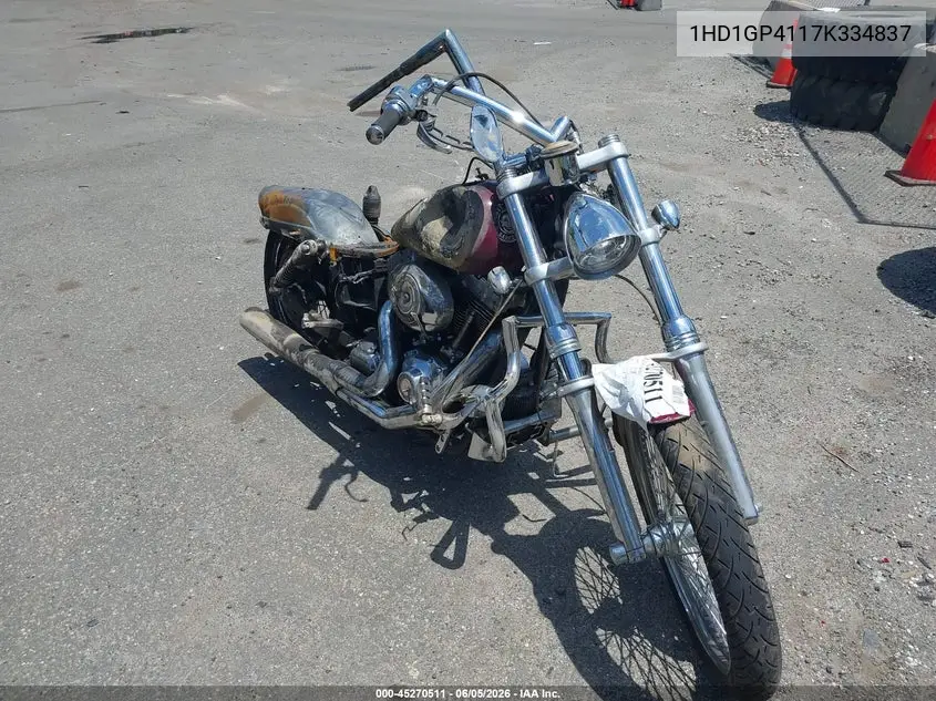 2007 Harley-Davidson Fxdwg VIN: 1HD1GP4117K334837 Lot: 45270511