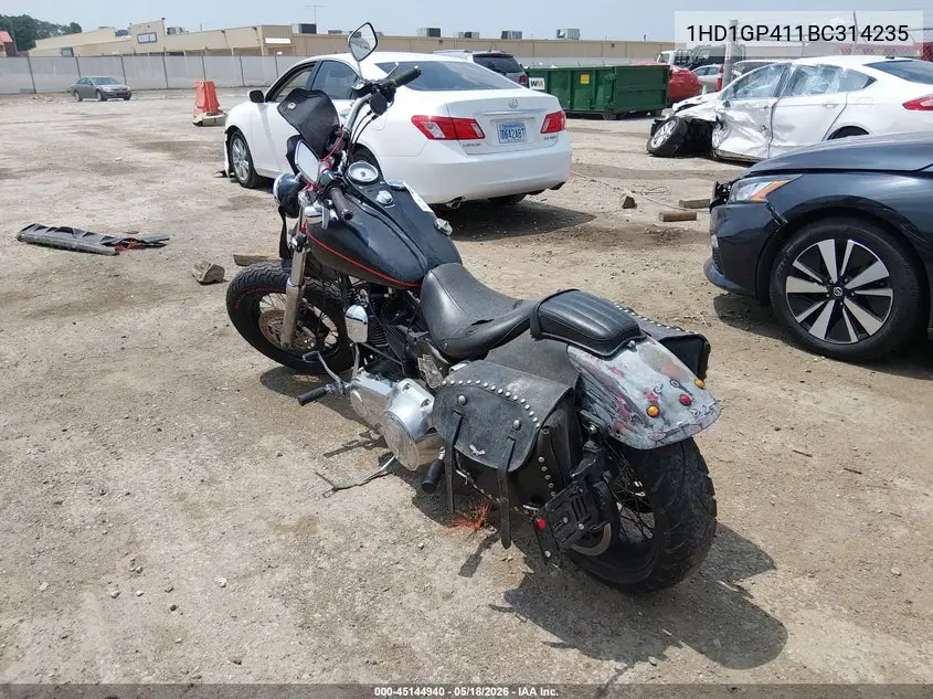 2011 Harley-Davidson Fxdwg VIN: 1HD1GP411BC314235 Lot: 45144940