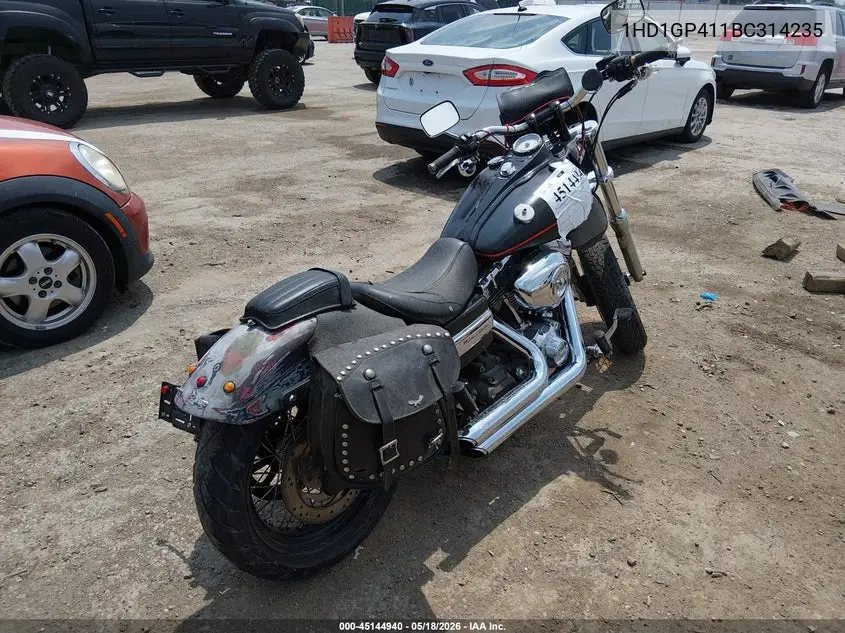 2011 Harley-Davidson Fxdwg VIN: 1HD1GP411BC314235 Lot: 45144940