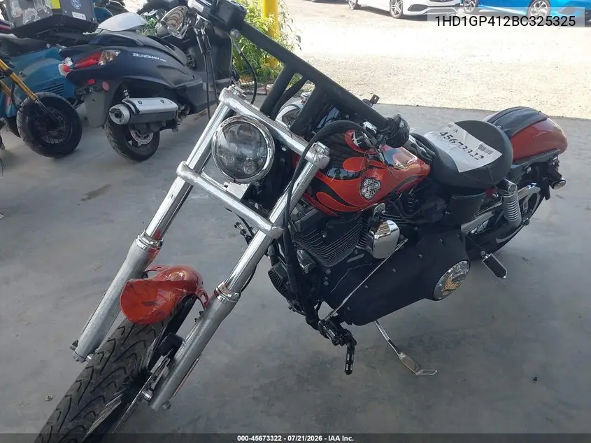 2011 Harley-Davidson Fxdwg VIN: 1HD1GP412BC325325 Lot: 45673322