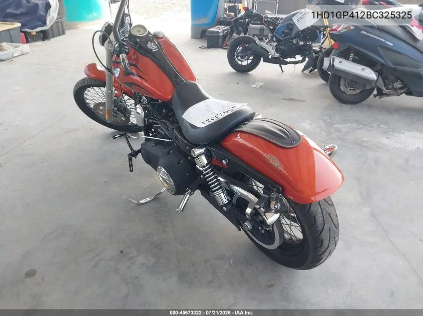 2011 Harley-Davidson Fxdwg VIN: 1HD1GP412BC325325 Lot: 45673322