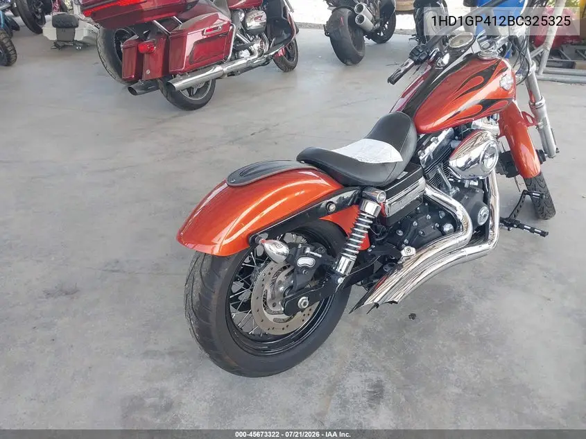 2011 Harley-Davidson Fxdwg VIN: 1HD1GP412BC325325 Lot: 45673322