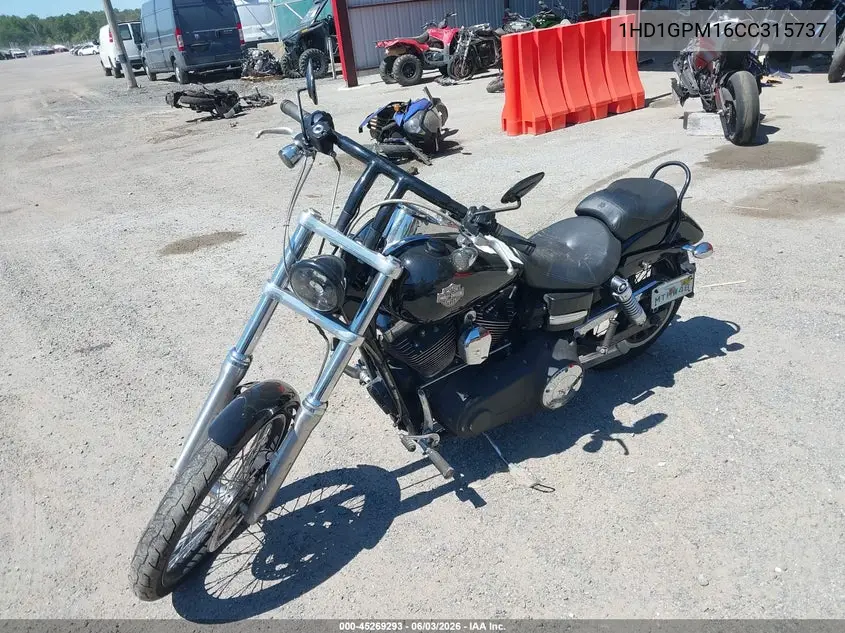2012 Harley-Davidson Fxdwg Dyna Wide Glide VIN: 1HD1GPM16CC315737 Lot: 45269293