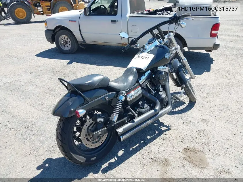 2012 Harley-Davidson Fxdwg Dyna Wide Glide VIN: 1HD1GPM16CC315737 Lot: 45269293