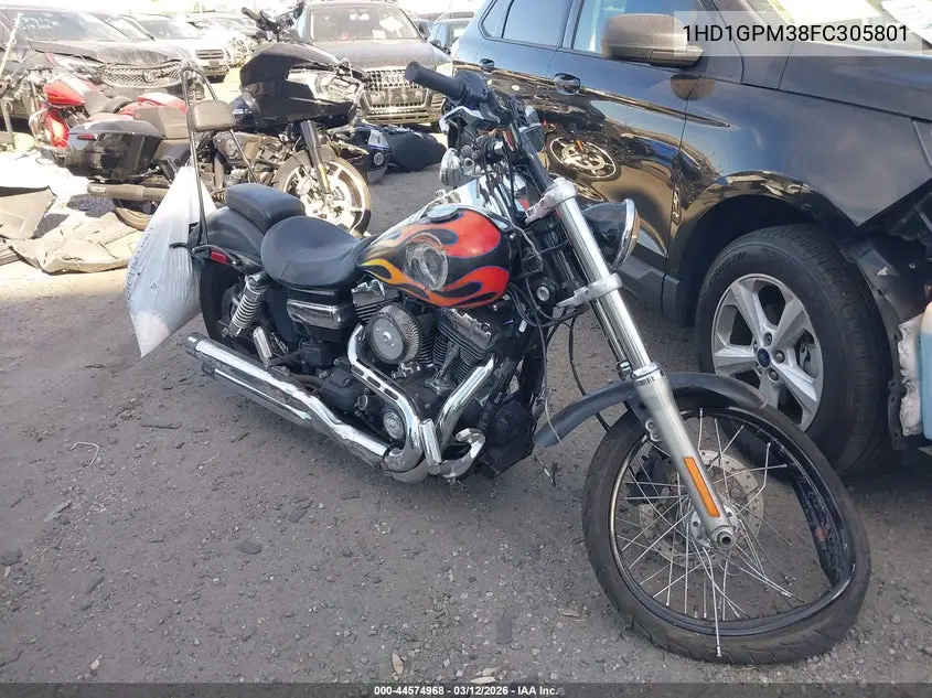 2015 Harley-Davidson Fxdwg Dyna Wide Glide VIN: 1HD1GPM38FC305801 Lot: 44574968