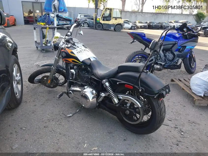 2015 Harley-Davidson Fxdwg Dyna Wide Glide VIN: 1HD1GPM38FC305801 Lot: 44574968