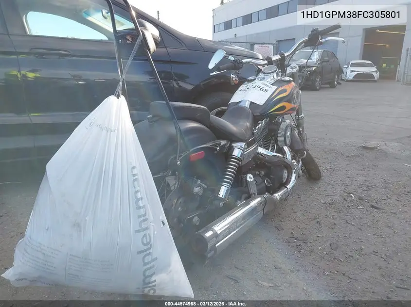 2015 Harley-Davidson Fxdwg Dyna Wide Glide VIN: 1HD1GPM38FC305801 Lot: 44574968