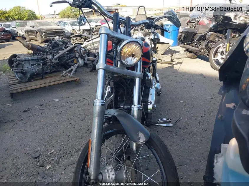 2015 Harley-Davidson Fxdwg Dyna Wide Glide VIN: 1HD1GPM38FC305801 Lot: 44574968