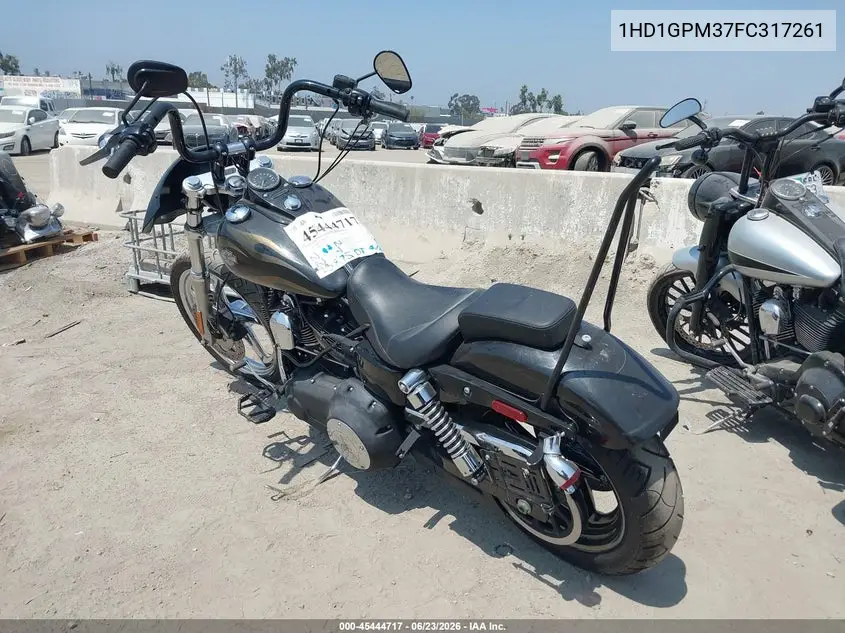 2015 Harley-Davidson Fxdwg Dyna Wide Glide VIN: 1HD1GPM37FC317261 Lot: 45444717