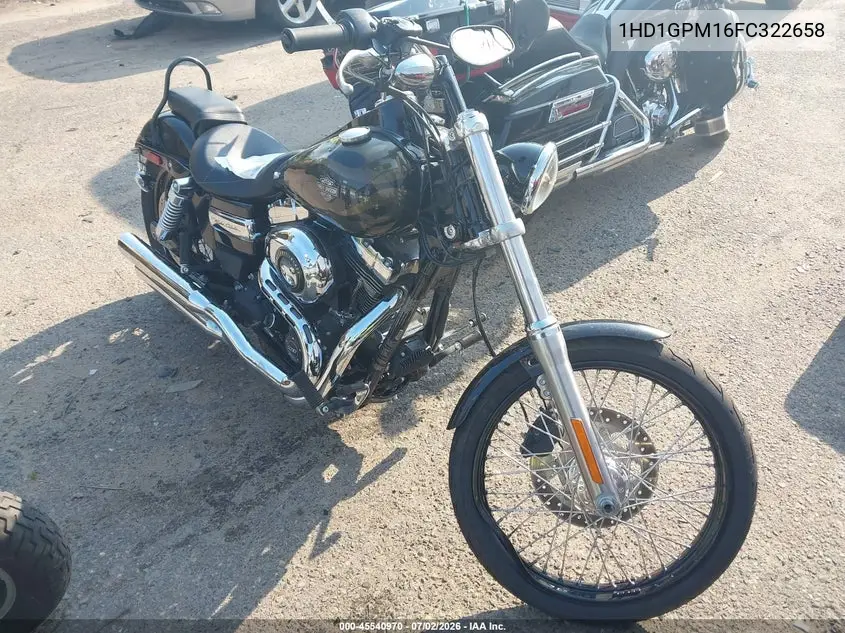 2015 Harley-Davidson Fxdwg Dyna Wide Glide VIN: 1HD1GPM16FC322658 Lot: 45540970
