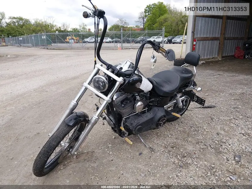 2017 Harley-Davidson Fxdwg Dyna Wide Glide VIN: 1HD1GPM11HC313353 Lot: 45021050