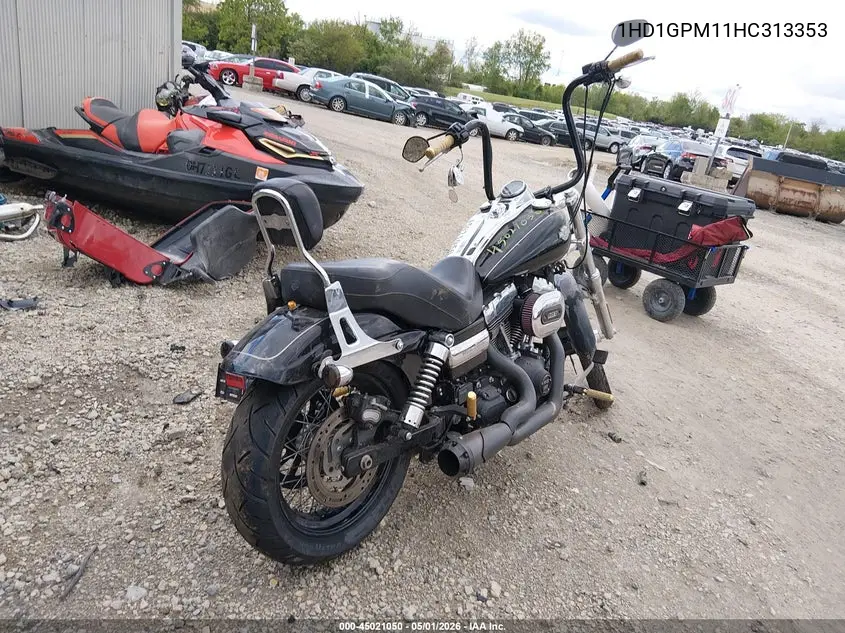 2017 Harley-Davidson Fxdwg Dyna Wide Glide VIN: 1HD1GPM11HC313353 Lot: 45021050