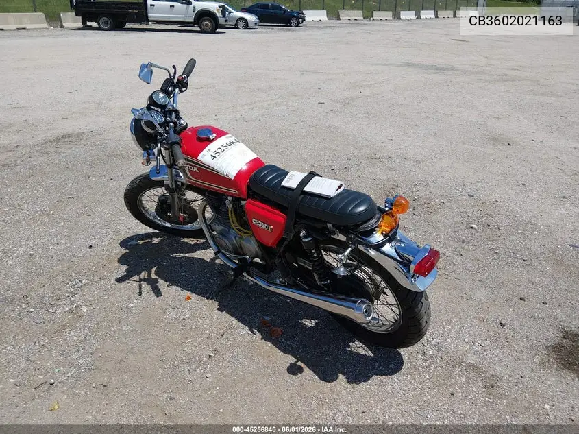 1975 Honda Cb350 VIN: CB3602021163 Lot: 45256840
