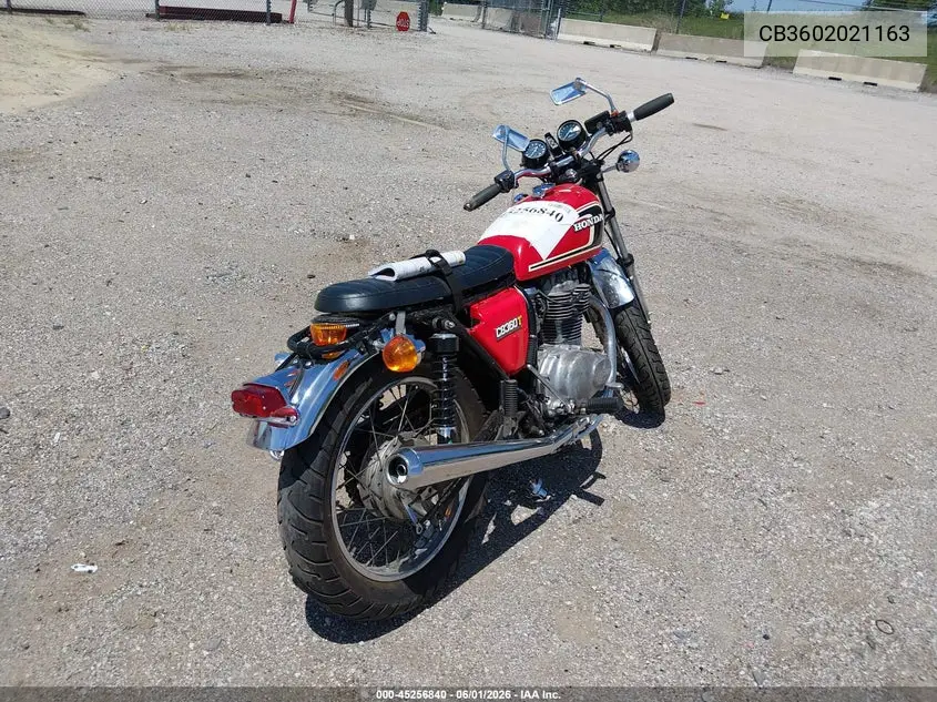 1975 Honda Cb350 VIN: CB3602021163 Lot: 45256840