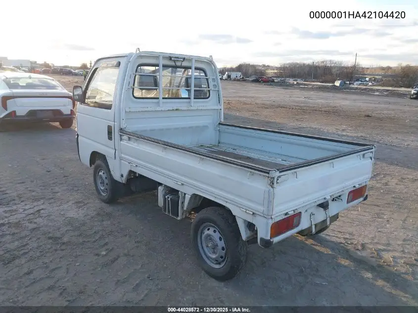 1994 Honda Acty VIN: HA42104420 Lot: 44028572