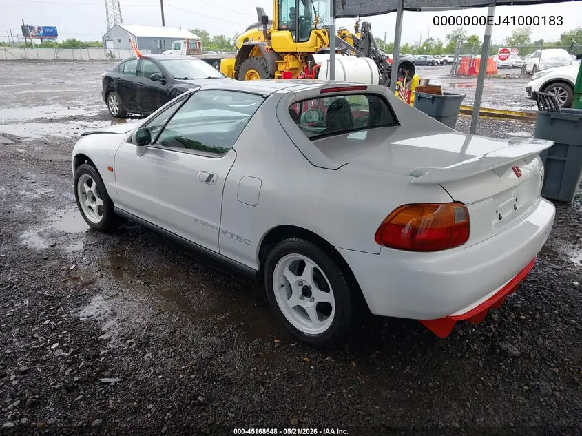 1996 Honda Del Sol VIN: 0000000EJ41000183 Lot: 45168648