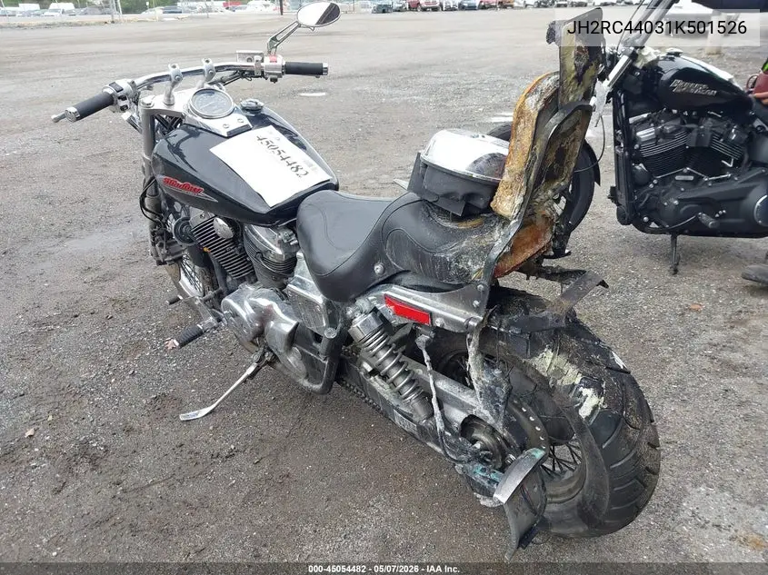 2001 Honda Vt750 Dc VIN: JH2RC44031K501526 Lot: 45054482