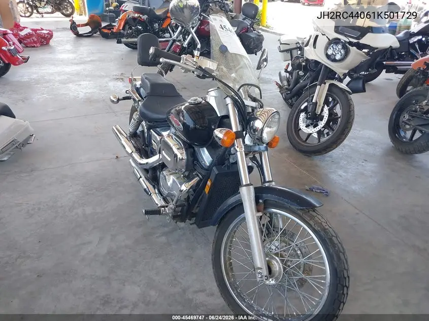 2001 Honda Vt750 Dc VIN: JH2RC44061K501729 Lot: 45469747