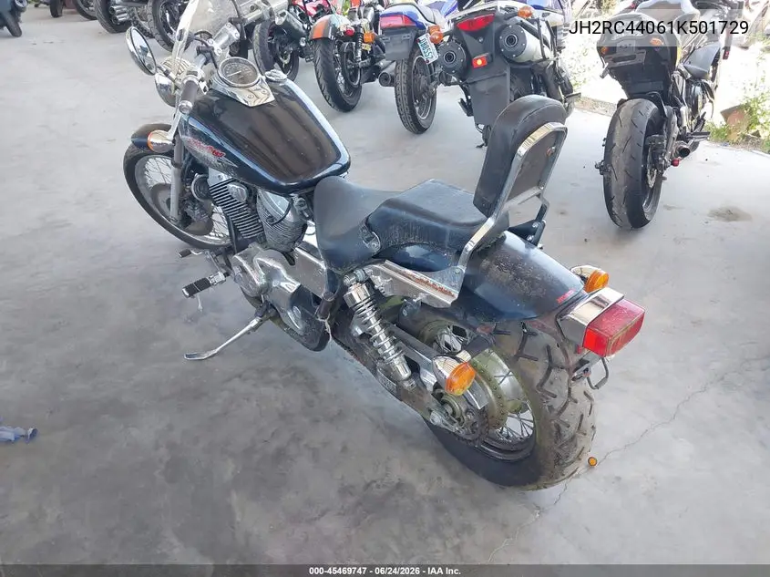 2001 Honda Vt750 Dc VIN: JH2RC44061K501729 Lot: 45469747