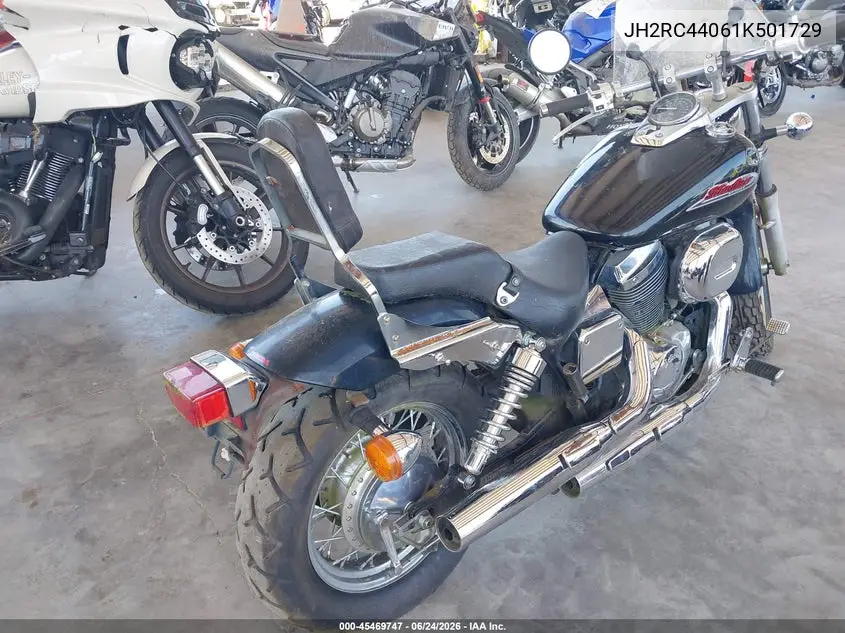 2001 Honda Vt750 Dc VIN: JH2RC44061K501729 Lot: 45469747
