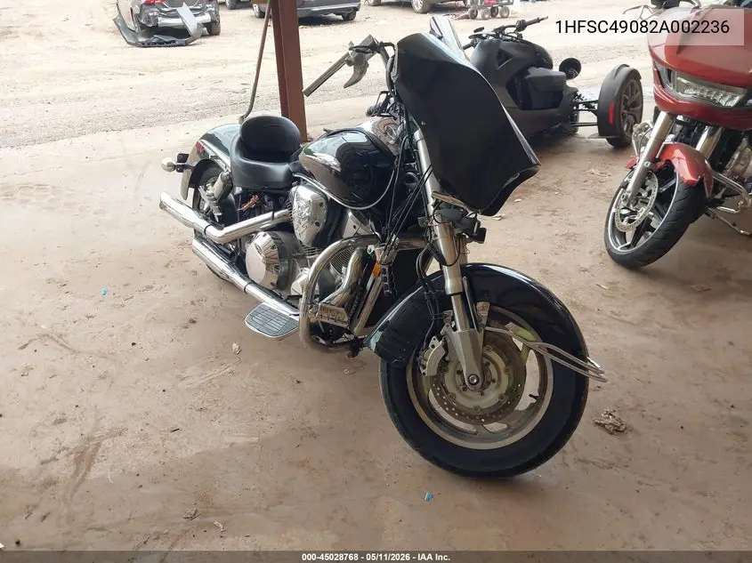 2002 Honda Vtx1800 R VIN: 1HFSC49082A002236 Lot: 45028768