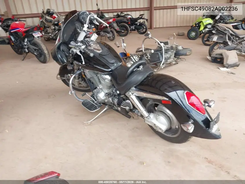 2002 Honda Vtx1800 R VIN: 1HFSC49082A002236 Lot: 45028768