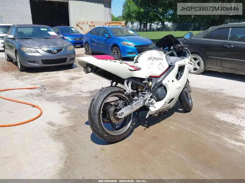 2002 Honda Cbr600 F4 VIN: JH2PC35072M308446 Lot: 45294959
