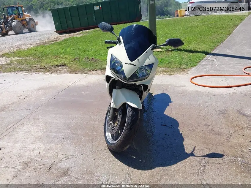 2002 Honda Cbr600 F4 VIN: JH2PC35072M308446 Lot: 45294959