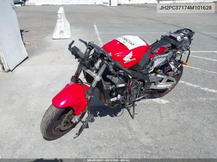 2004 Honda Cbr600 Rr VIN: JH2PC37174M101628 Lot: 45120811
