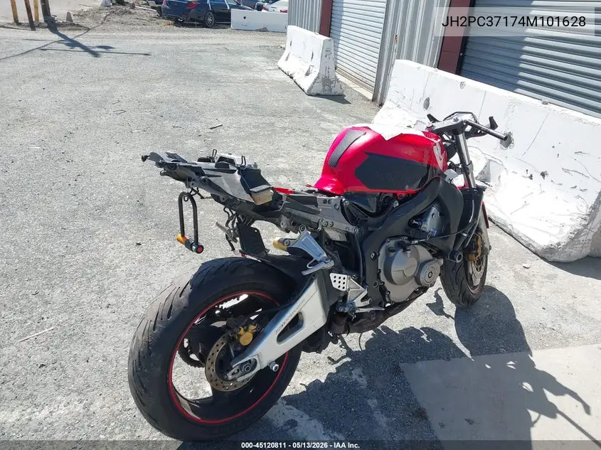 2004 Honda Cbr600 Rr VIN: JH2PC37174M101628 Lot: 45120811