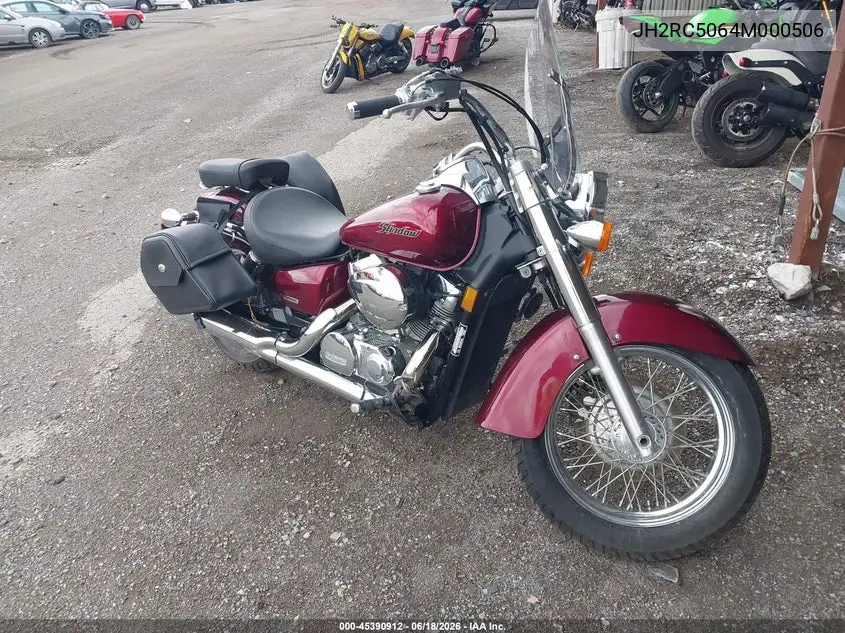 2004 Honda Shadow Aero VIN: JH2RC50064M000506 Lot: 45390912
